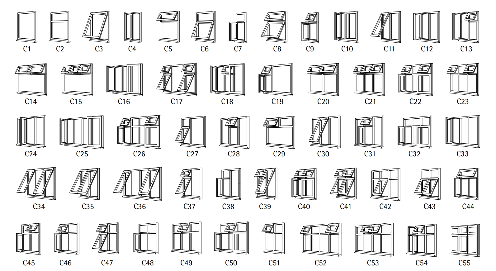 uPVC Window Configurations