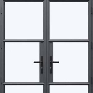 Heritage Aluminium French Doors - with Top Light
