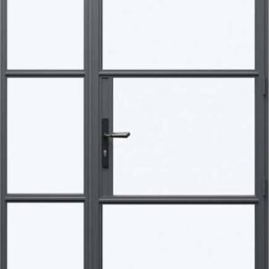 Heritage Aluminium Single Door - with Left Side Panel