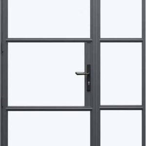 Heritage Aluminium Single Door - with Right Side Panel