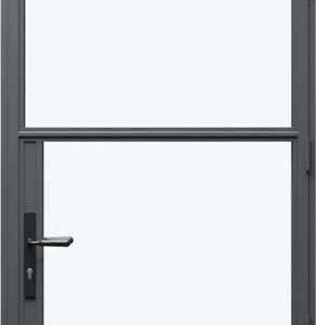 Heritage Aluminium Single Door - with Top Light