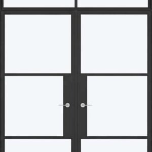 Aluminium French Glazed Internal Doors - with Top Light