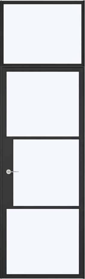Aluminium Glazed Internal Single Door - with Top Light