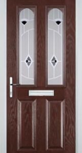Darkwood 2 Panel 2 Arch Murano Composite Front Door