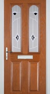 Oak 2 Panel 2 Arch Murano Composite Front Door