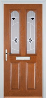 Oak 2 Panel 2 Arch Murano Composite Front Door