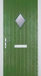 Fern Green Diamond Composite Front Door