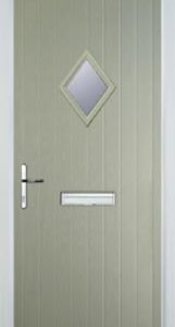 Pebble Grey Diamond Composite Front Door