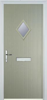 Pebble Grey Diamond Composite Front Door
