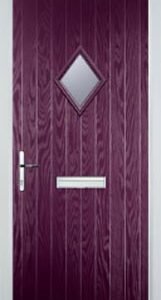 Purple Violet Diamond Composite Front Door