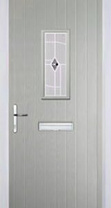 Agate Grey 1 Square Murano Composite Front Door