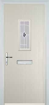 Cream 1 Square Murano Composite Front Door