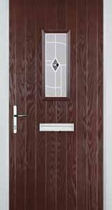 Darkwood 1 Square Murano Composite Front Door