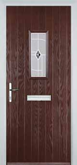 Darkwood 1 Square Murano Composite Front Door
