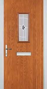 Oak 1 Square Murano Composite Front Door
