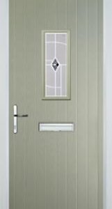Pebble Grey 1 Square Murano Composite Front Door