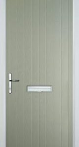 Pebble Grey Cottage Composite Front Door