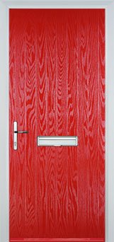 Poppy Red Cottage Composite Front Door