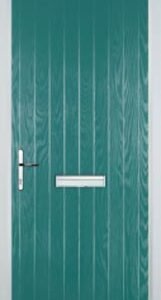 Turquoise Blue Cottage Composite Front Door