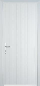 White Cottage Composite Back Door